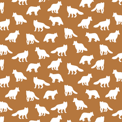 Little Fox Silhouette in Ginger