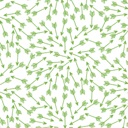 Arrows in Greenery on White
