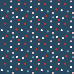 Tossed Confetti in Navy Blue