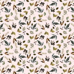 Little Woodland Foliage in Soft Blush