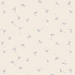 Ditsy Daisy in Lunar Gray on Egret