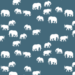 Elephant Silhouette in Lake