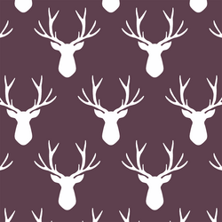 Stag Silhouette in Raisin
