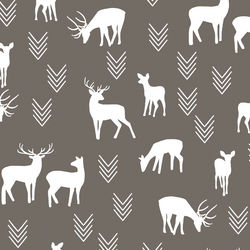 Deer Silhouette in Stone
