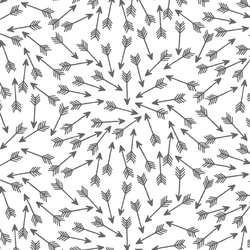 Arrows in Charcoal on White