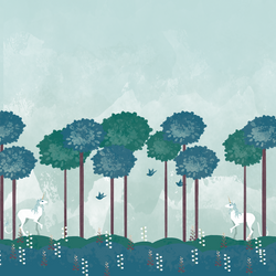 Magic Forest Border in Unicorn