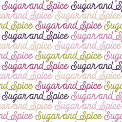 Text in Sugar and Spice