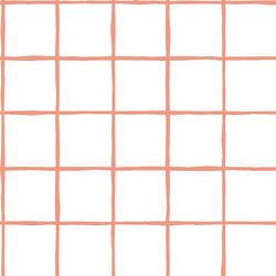 Windowpane in Grapefruit on White