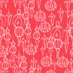 Ornaments in Peppermint