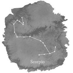 Scorpio Sign Panel in Charcoal