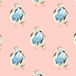 Spring Birdie in Pink Blossom