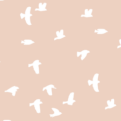 Flock Silhouette in Shell