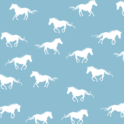 Horse Silhouette in Breeze