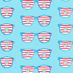 Large Sunglasses in Azure Sky