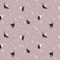 Moonstruck Cats in Lilac