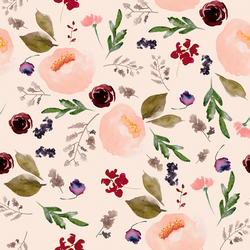 Trail Florals in Soft Peach