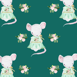 Little Lila the Mouse in Emerald