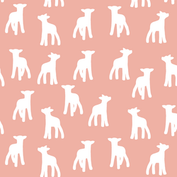 Lamb Silhouette in Peony