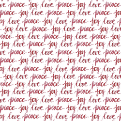 Love Peace and Joy in Holly Berry