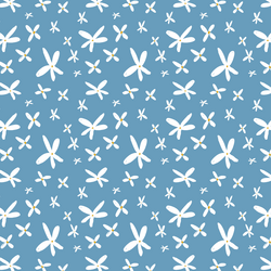 Monster Flowers in Blue