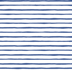 Artisan Stripe in Blue Jay on White