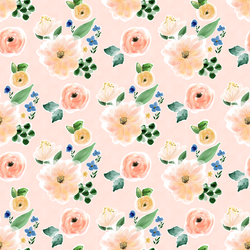 Citrus Floral in Pink Mist