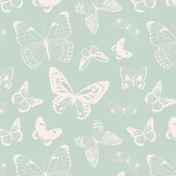 Boho Butterflies in Aqua