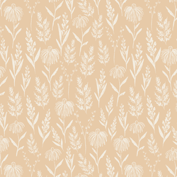 Perennials in Cream on Blush