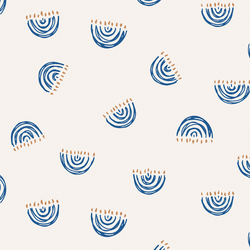 Tossed Hanukkiah in Festive