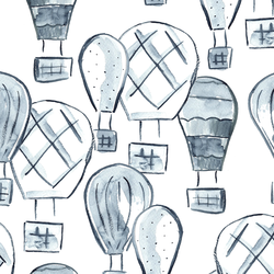 Large Hot Air Balloons in Indigo