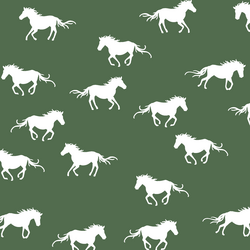 Horse Silhouette in Kale