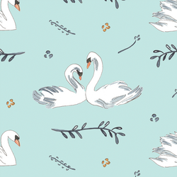 Royal Swans in Mint