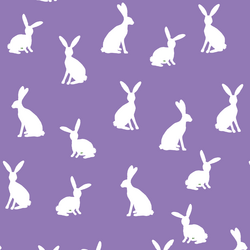 Cottontail Silhouette in Amethyst