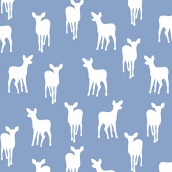 Fawn Silhouette in Cornflower