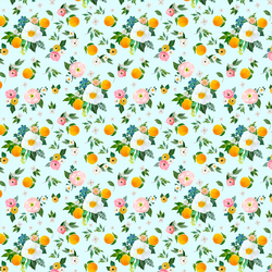 Small Orange Blossoms in Spring Breeze