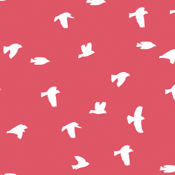 Flock Silhouette in Passion