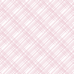 Thatched in Carnation on White