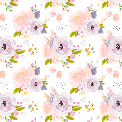 Corsage Floral in Peachy Plum