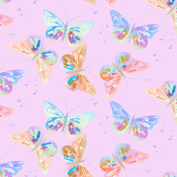 Butterflies in Bright Orchid