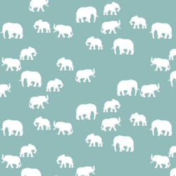 Elephant Silhouette in Pool