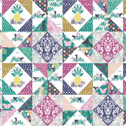 Pura Vida Patchwork in Rainforest