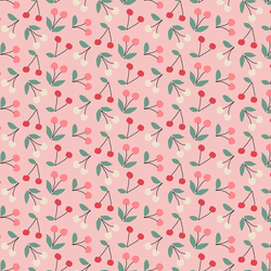 Little Cherries in Bubblegum Pink