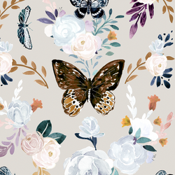 Large Butterfly Floral in Monarch