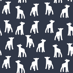 Lamb Silhouette in Eclipse
