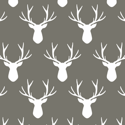Stag Silhouette in Greige