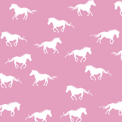 Horse Silhouette in Begonia
