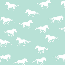 Horse Silhouette in Aloe