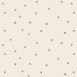 Celestial Stars in Silver Filigree Gray on Egret