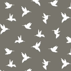 Hummingbird Silhouette in Greige