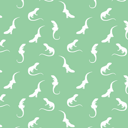 Iguana Silhouette in Sprout
